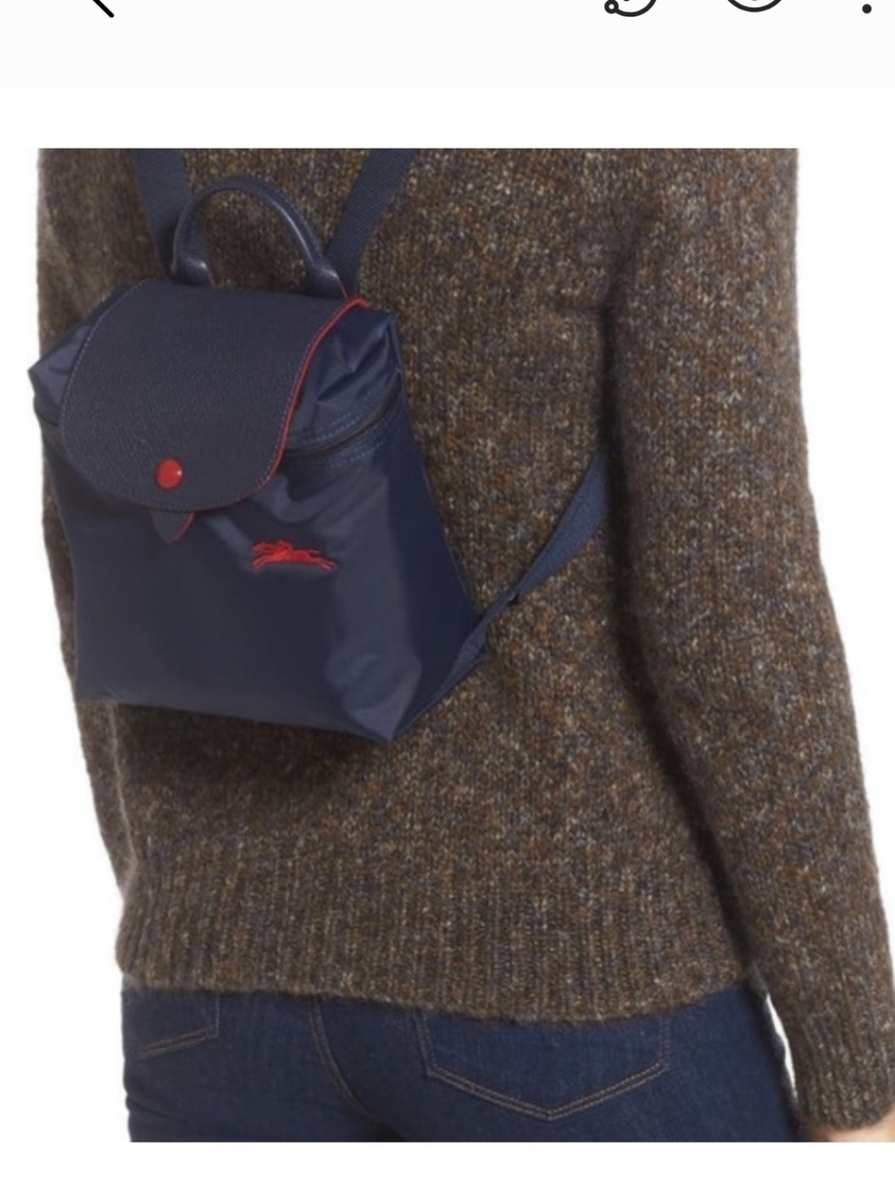 Longchamp Le Pliage Club Mini Backpack - Picture 13 of 16